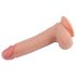 Lovetoy - dildo realist dublu strat - 20cm - culoare naturală