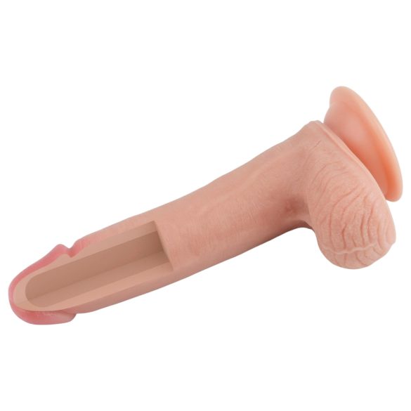 Lovetoy - dildo realist dublu strat - 20cm - culoare naturală