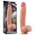 Cucul Natura de Lovetoy - dildo realist cu două straturi, 30cm, natural