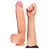 Cucul Natura de Lovetoy - dildo realist cu două straturi, 30cm, natural
