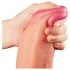 Cucul Natura de Lovetoy - dildo realist cu două straturi, 30cm, natural