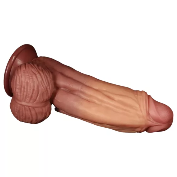 Lovetoy - dildo realist cu două straturi - 26cm - culoare naturală