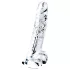 Lovetoy Flawless Clear - dildo cu ventuză - 19cm - transparent