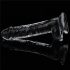 Dildo transparent cu ventuză - Lovetoy Flawless Clear, 19cm