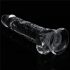 Dildo transparent cu ventuză - Lovetoy Flawless Clear, 19cm