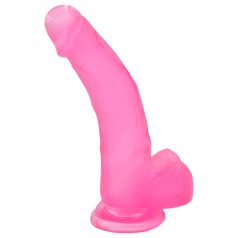 Lovetoy - dildo cu ventuză - realist 20cm - roz