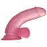 Lovetoy - dildo cu ventuză - 15cm - silicon roz