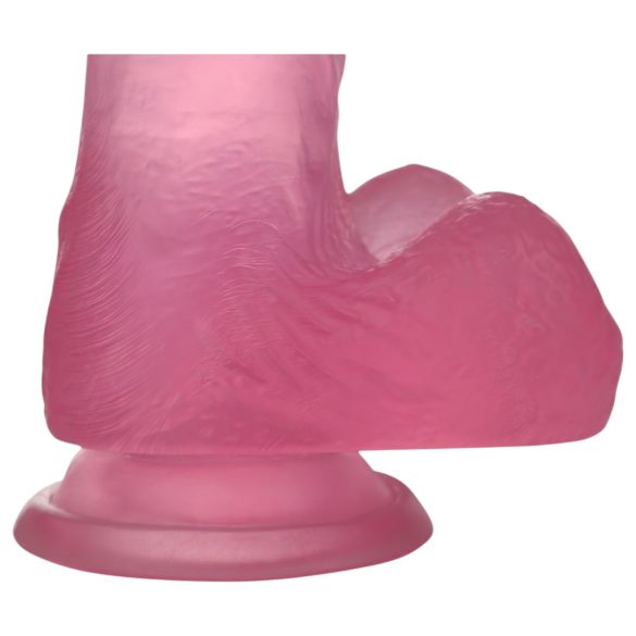 Lovetoy - dildo cu ventuză - 15cm - silicon roz