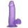 Lovetoy - dildo cu ventuză - 15 cm - mov
