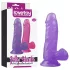 Lovetoy - dildo cu ventuză - 15 cm - mov