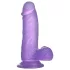 Lovetoy - dildo cu ventuză - 15 cm - mov