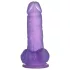Lovetoy - dildo cu ventuză - 15 cm - mov