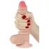 Lovetoy - dildo realist cu două straturi - 18cm - culoare naturală