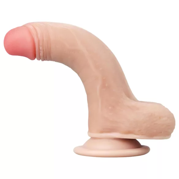 Lovetoy - dildo realist cu două straturi - 18cm - culoare naturală