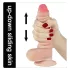Lovetoy - dildo realist cu două straturi - 18cm - culoare naturală