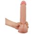 Lovetoy - dildo cu două straturi - realist - 23 cm - culoare naturală