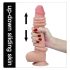 Lovetoy - dildo cu două straturi - realist - 23 cm - culoare naturală