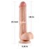 Lovetoy - dildo cu două straturi - realist - 23 cm - culoare naturală