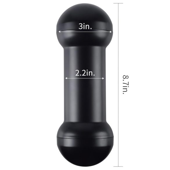 Lovetoy - masturbator vaginal și anal - silicon culoare naturală