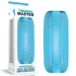 Lovetoy - Masturbator dublu față - texturat - silicon albastru