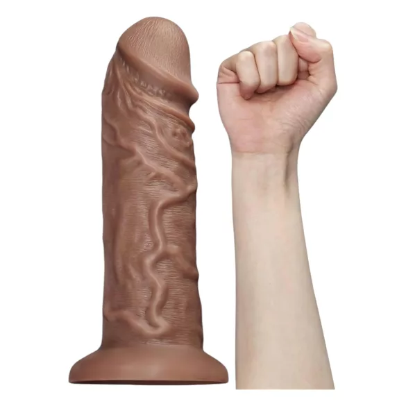 Lovetoy Chubby - dildo realist cu ventuză - 25cm - culoare naturală