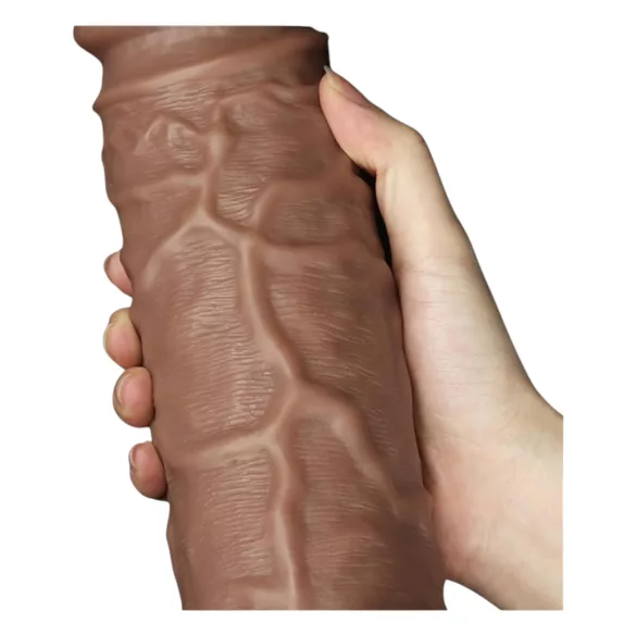 Lovetoy Chubby - dildo realist cu ventuză - 25cm - culoare naturală