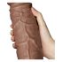 Lovetoy Chubby - Dildo realist cu ventuză - 25cm (natural)