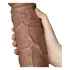 Lovetoy Chubby - dildo realist cu ventuză - 25cm - culoare naturală