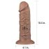 Lovetoy Chubby - Dildo realist cu ventuză - 25cm (natural)