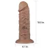 Lovetoy Chubby - dildo realist cu ventuză - 25cm - culoare naturală