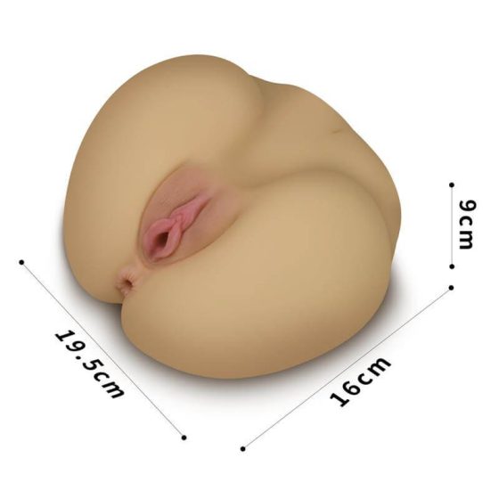 Lovetoy Streetgirl's - Torso de femeie artificial cu vagin și posterior (natural)