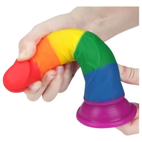 Lovetoy Prider - dildo realist - 19cm - curcubeu