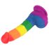 Lovetoy Prider - Dildo siliconat realist 19cm (curcubeu)