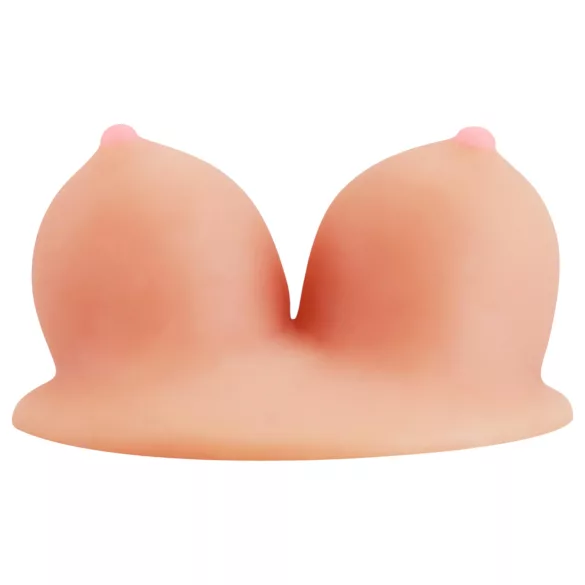 Lovetoy - suport telefon cu ventuză - formă de sân - culoare naturală