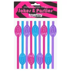 Lovetoy - pai cu vagin - plastic - roz/albastru/mov
