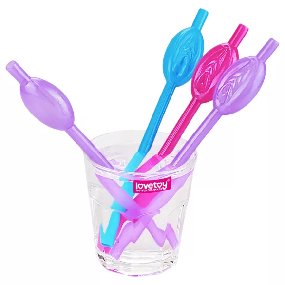 Lovetoy - pai cu vagin - plastic - roz/albastru/mov