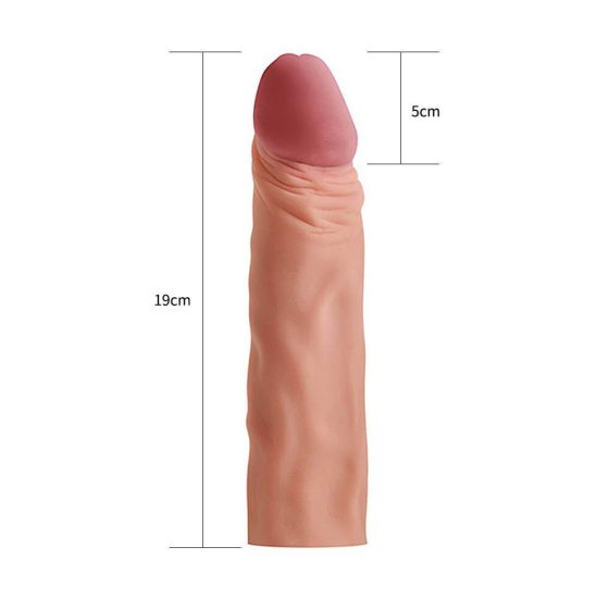 Lovetoy Placeri X-tender - manta pentru penis - 19 cm (natural)