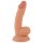 Mr. Rude - dildo realist cu ventuză, testicule - 18cm (natur)