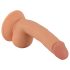 Mr. Rude - dildo realist cu ventuză, testicule - 18cm (natur)