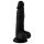 Mr. Rude - dildo realist cu ventuză și testicule - 19cm (negru)