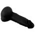 Mr. Rude - dildo realist cu ventuză și testicule - 19cm - negru