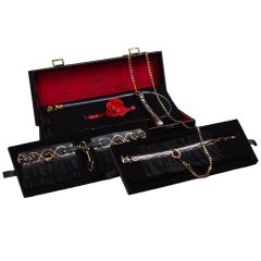   ZALO - set lux de bondage într-o cutie de depozitare (negru)