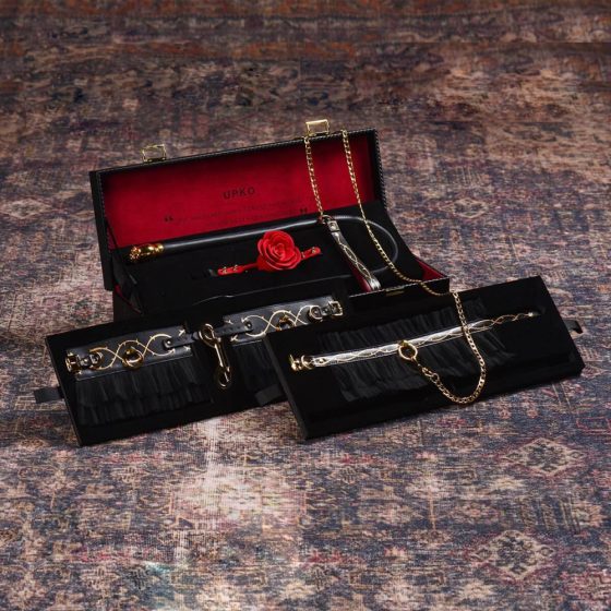 ZALO - set lux de bondage într-o cutie de depozitare (negru)