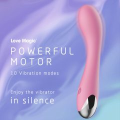 Lonely - vibrator cu acumulator pentru punctul G (roz)