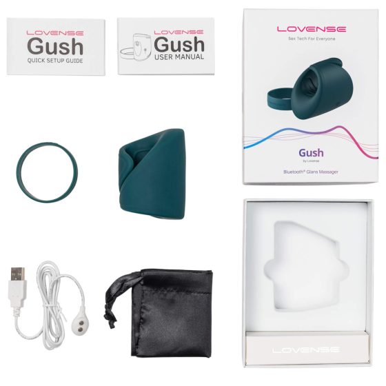 LOVENSE Gush - vibrator inteligent pentru penis (gri)