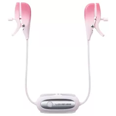   Lovense Gemini - clipsuri pentru sfârcuri vibratoare inteligente - roz