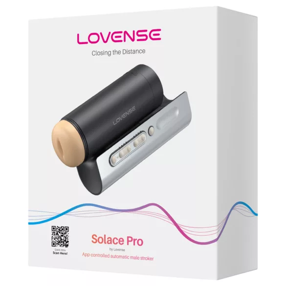 LOVENSE Solace Pro - masturbator inteligent cu mișcare sus-jos (negru)