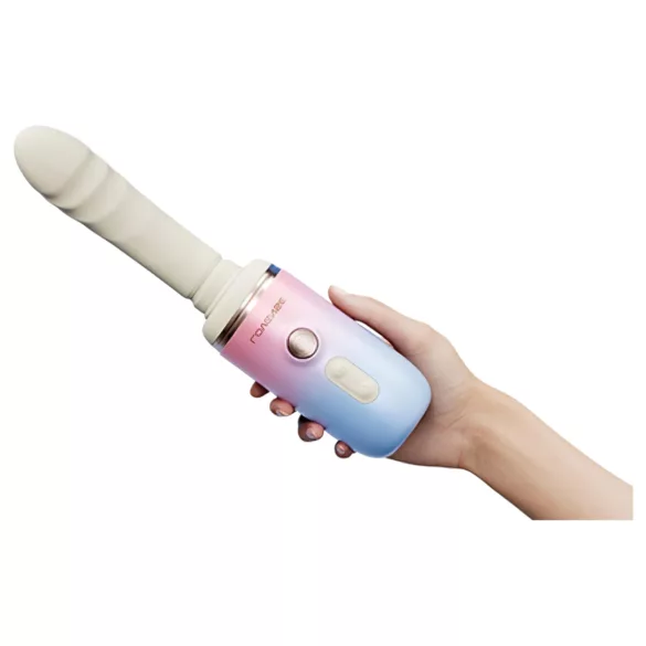 LOVENSE Spinel - vibrator 3în1 cu mișcare de împingere (alb)