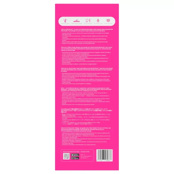 Lovense Velvo - Vibrator cu bile controlat prin aplicație (roz)
