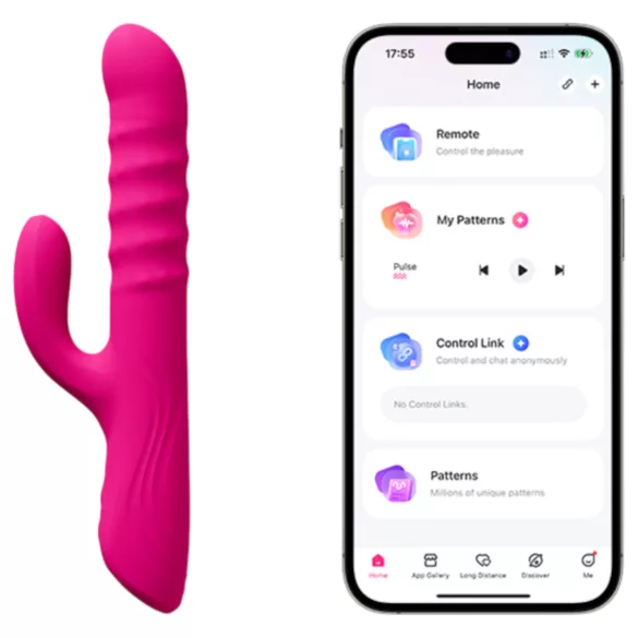 Lovense Velvo - Vibrator cu bile controlat prin aplicație (roz)